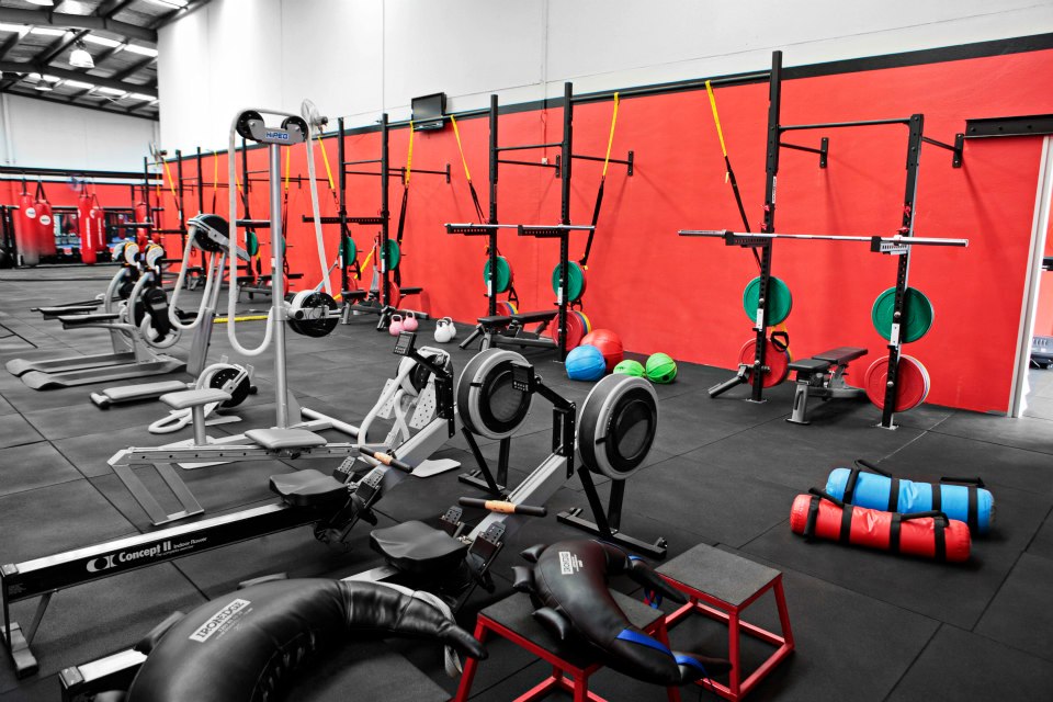 Conditioning equipment including bikes, kettlebells and weights